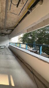 Instalação de guarda-corpo