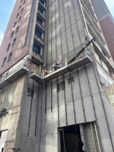 Execução de fachada ventilada