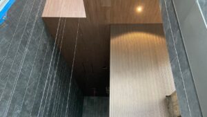 Acabamento dos revestimentos do Lobby