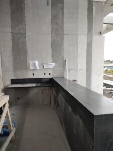 Bancada do bar da piscina