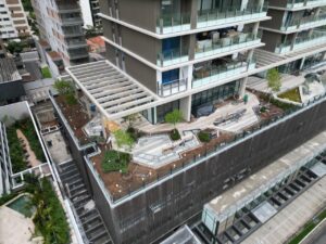 Vista do 4º pavimento