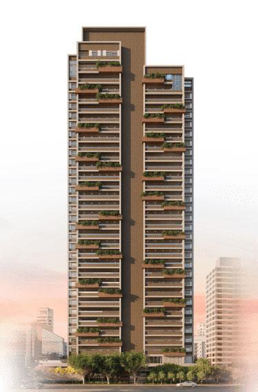 Perspectiva ilustrada da fachada