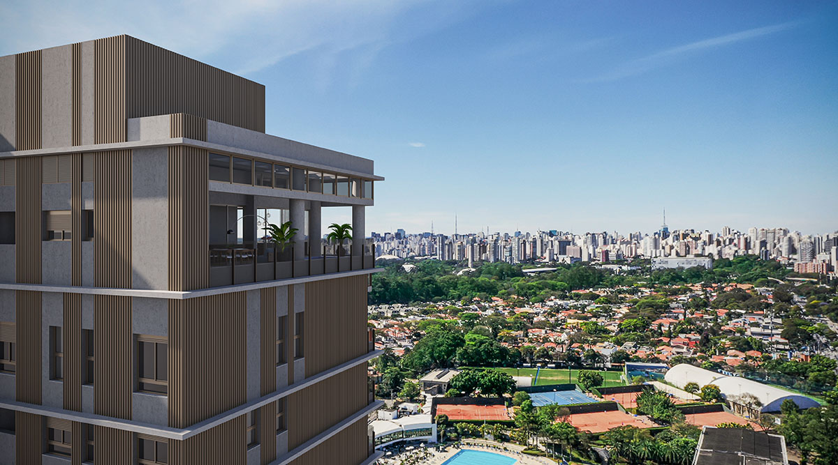 Voo fachada — antes