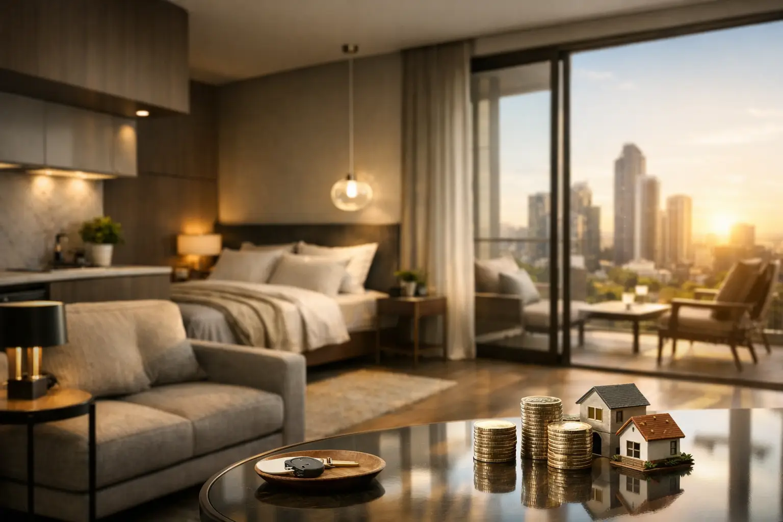 Studios de luxo e valor real no longo prazo