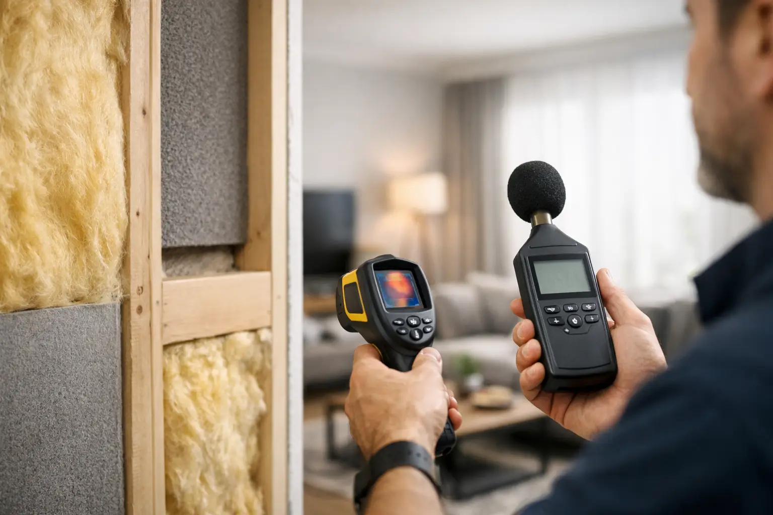 Como verificar isolamento acústico residencial